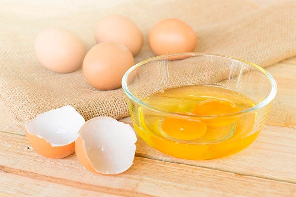 Raw eggs in medicine