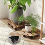 How to build a plant stand on wheels?